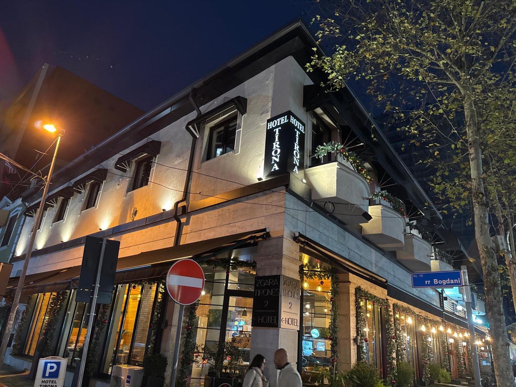 Hotel Tirona Tirana Zewnętrze zdjęcie